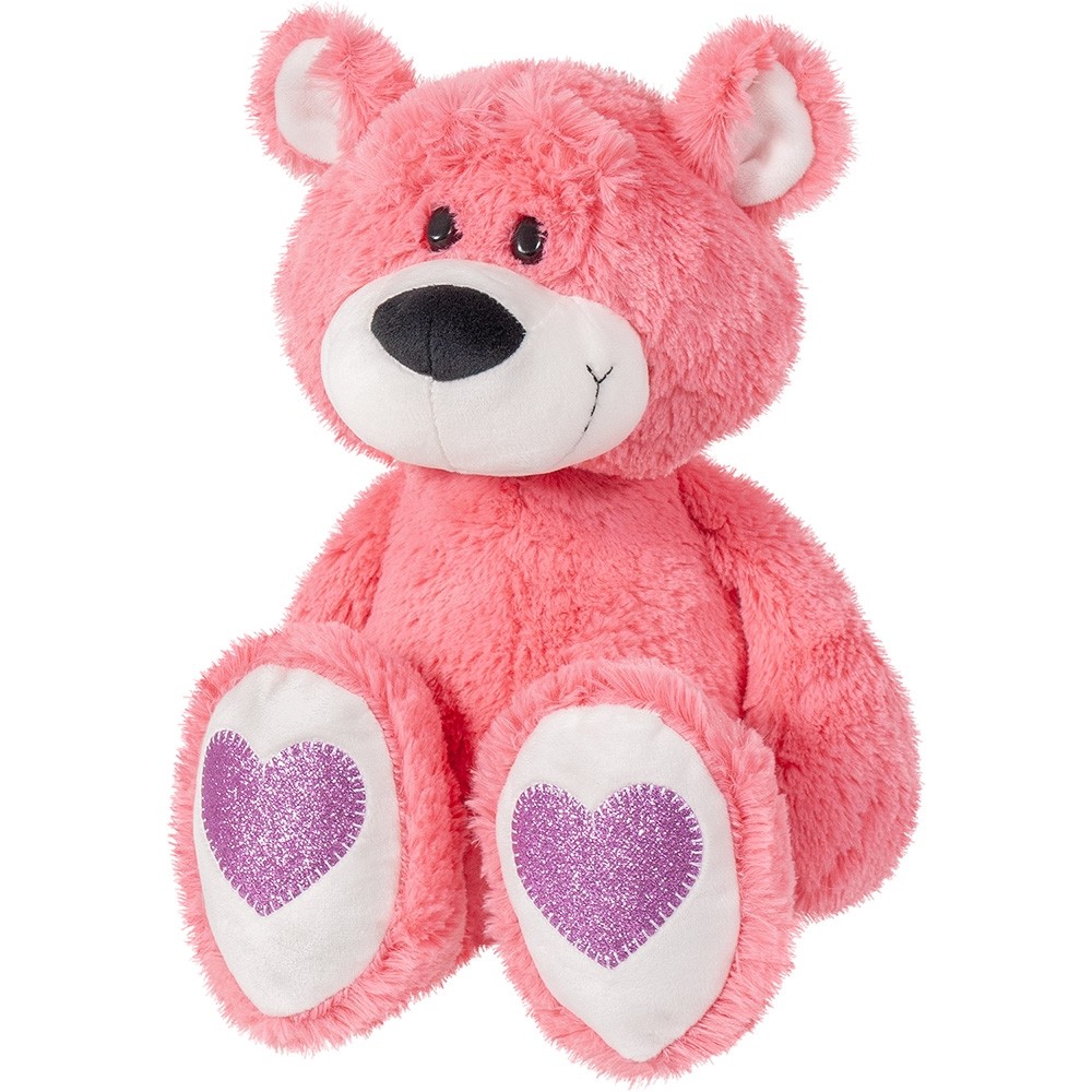 Ursuleț de pluș Andry roz, moale și hipoalergenic, 45 cm