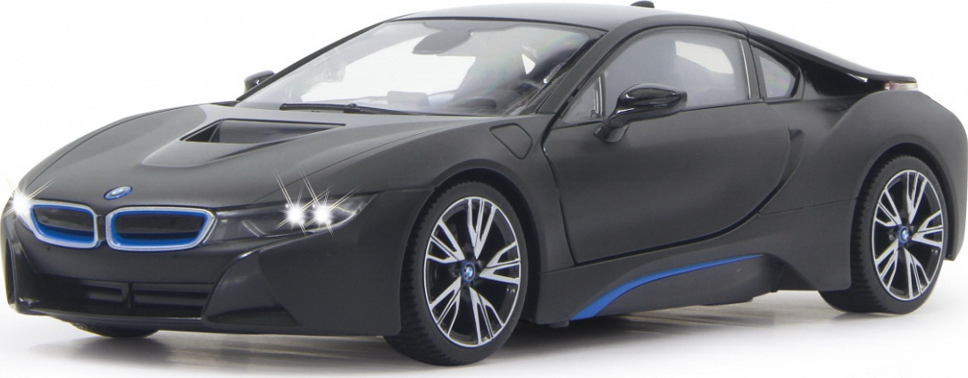 Masina cu telecomanda BMW i8 negru, scara 1:14, 2.4 GHz, Rastar
