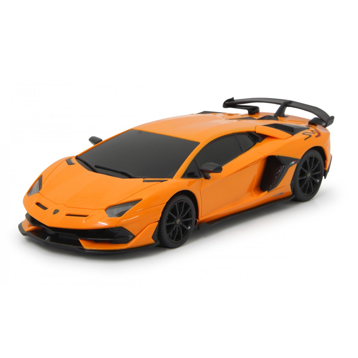 Masina cu telecomanda Lamborghini Aventador SVJ portocalie, scara 1:24