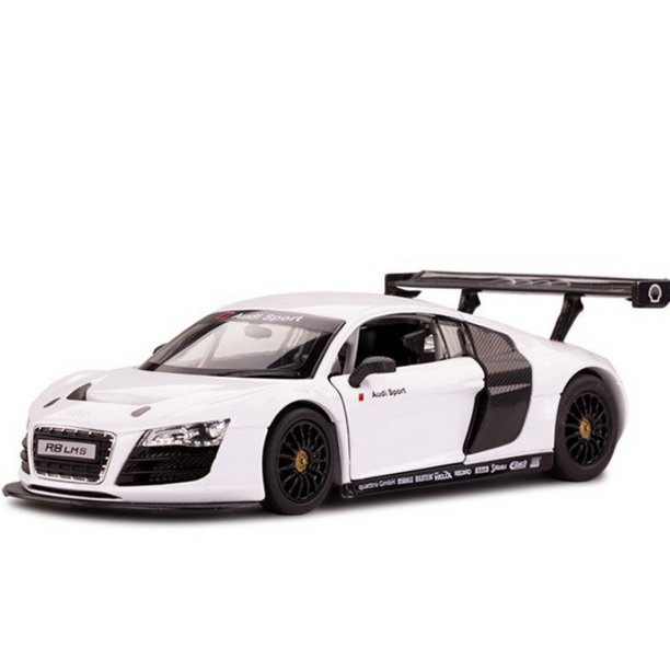 Macheta metalica Audi R8 LMS alba, scara 1:24, Rastar