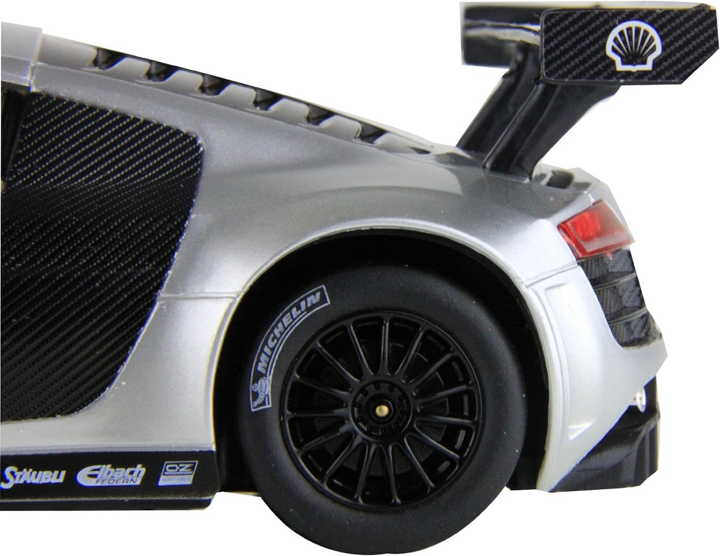 Mașină cu telecomandă Audi R8 LMS argintie, scara 1:24, Rastar
