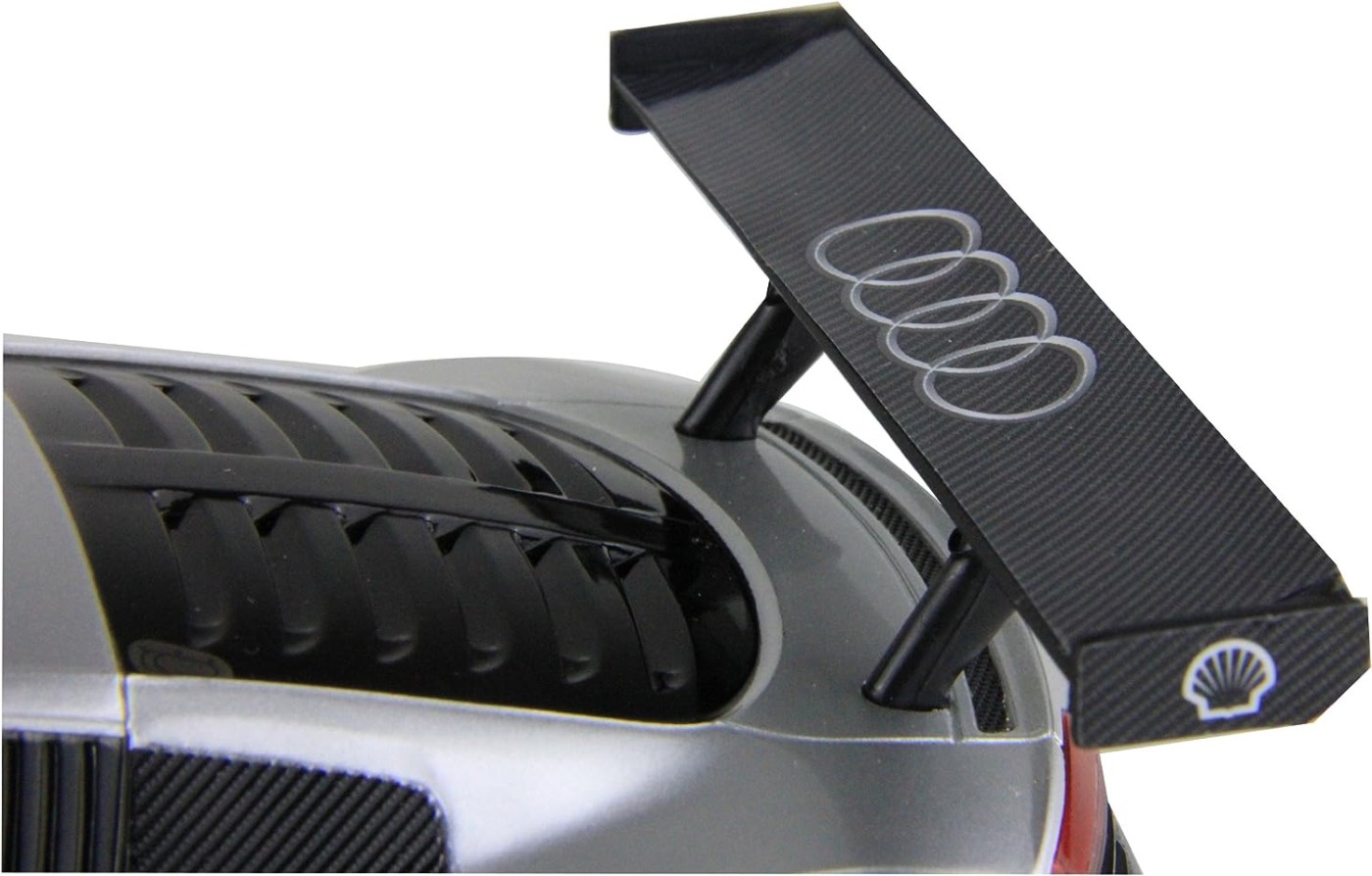 Mașină cu telecomandă Audi R8 LMS argintie, scara 1:24, Rastar