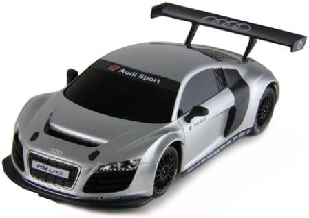 Mașină cu telecomandă Audi R8 LMS argintie, scara 1:24, Rastar