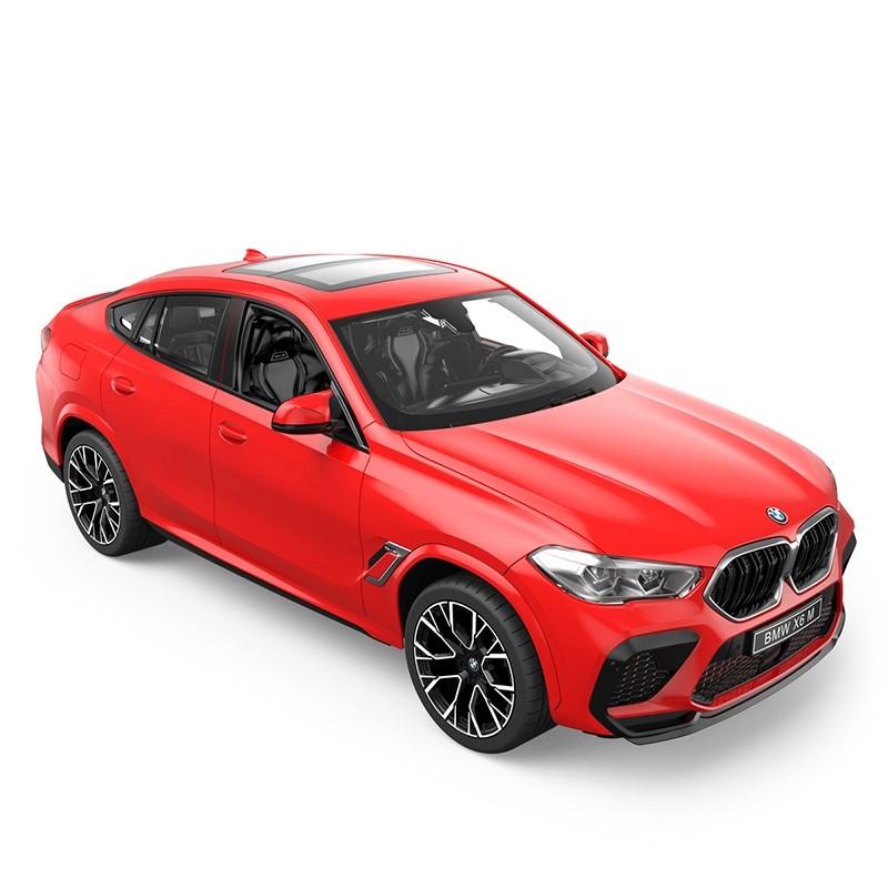 Mașină cu telecomandă BMW X6 M roșie, scara 1:14, Rastar