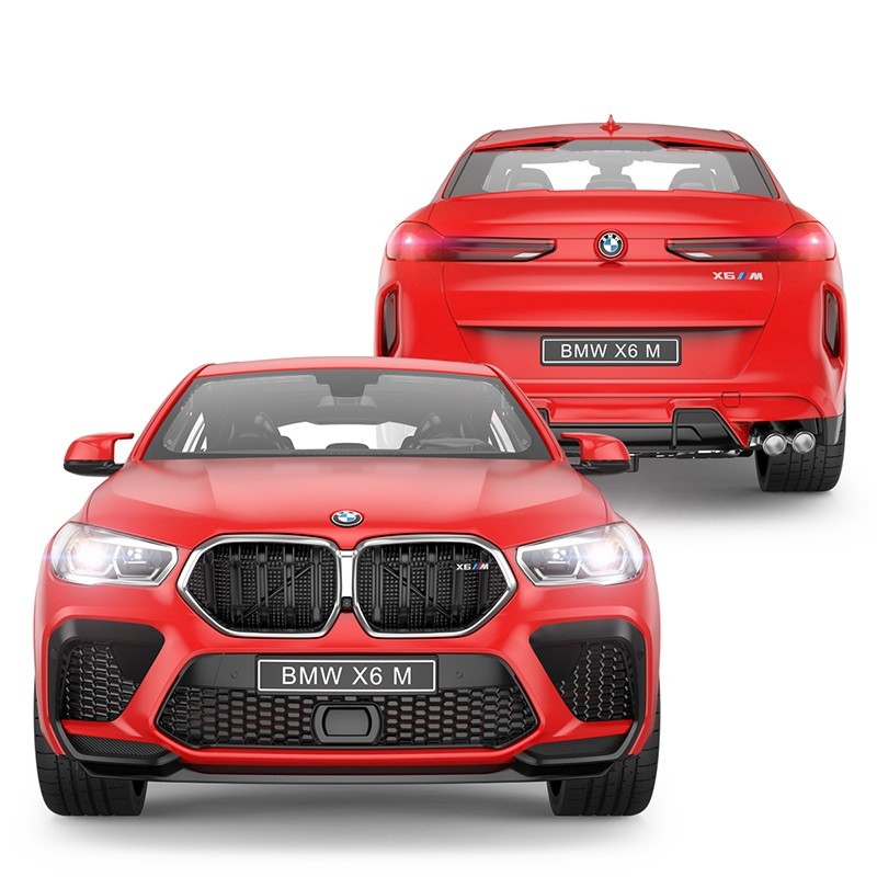 Mașină cu telecomandă BMW X6 M roșie, scara 1:14, Rastar