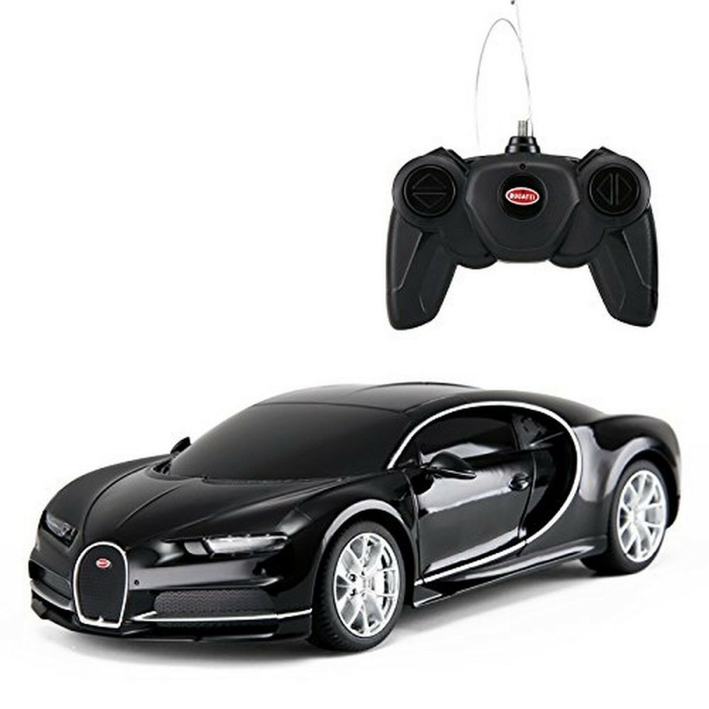 Masina cu telecomanda Bugatti Chiron neagra, scara 1:24, Rastar