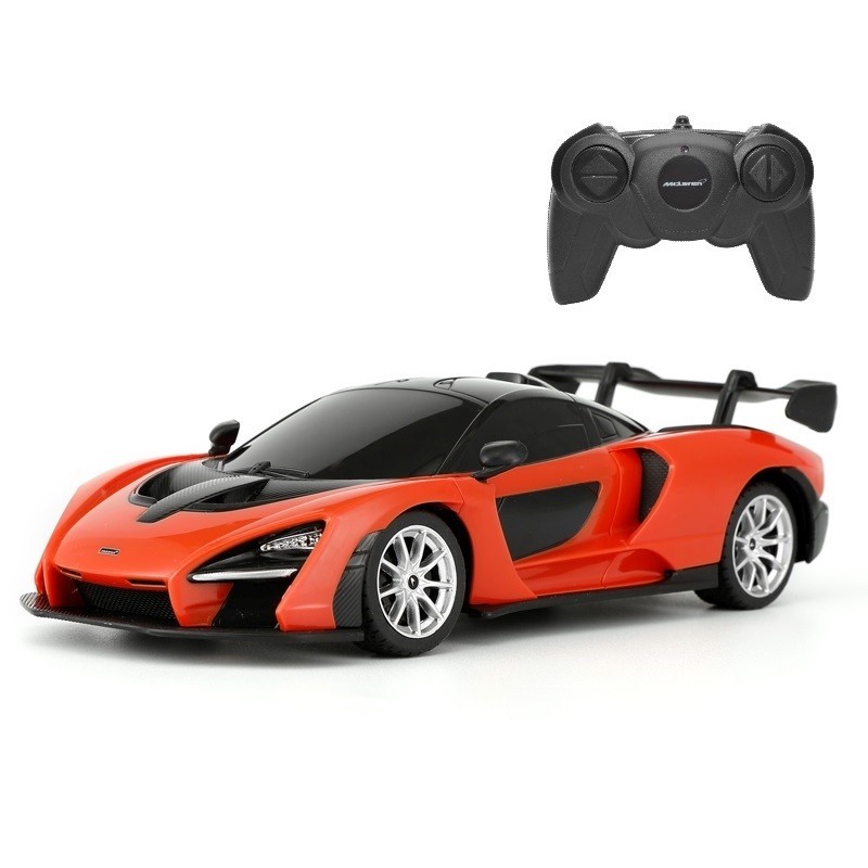 Mașină cu telecomandă McLaren Senna portocalie, scara 1:24