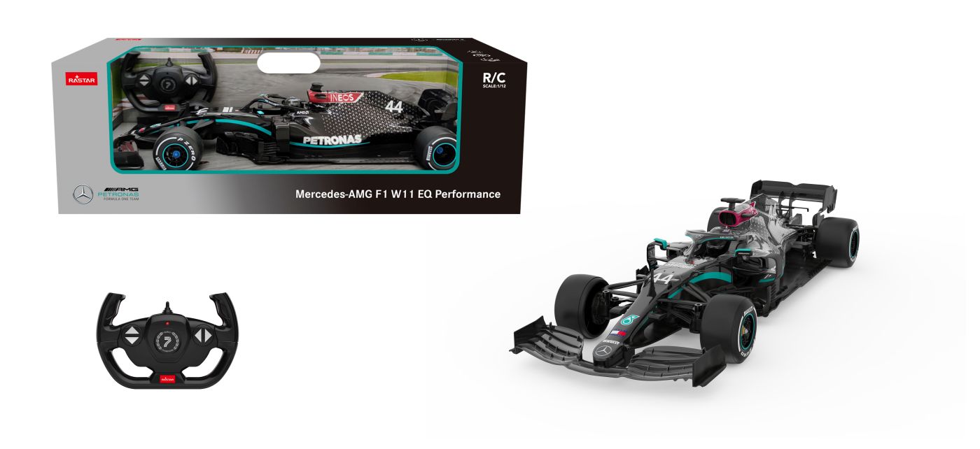 Mașină cu telecomandă Mercedes-AMG F1 W11 EQ Performance, scara 1:12