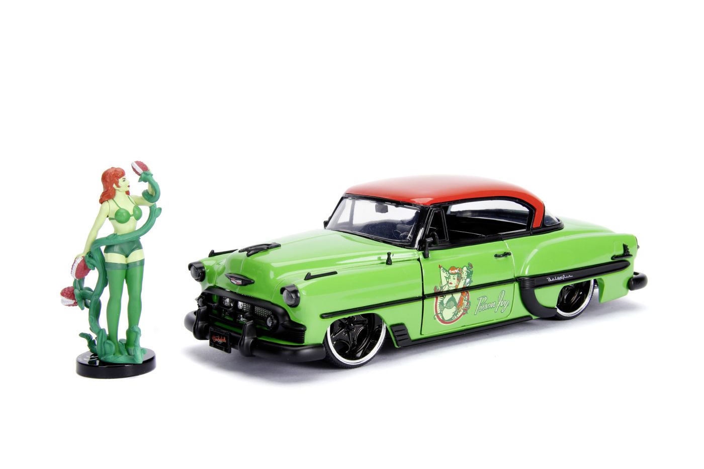 Masinuta metalica Chevy Bel Air 1953 Poison Ivy DC Bombshells 1:24