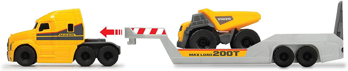 TRAILER VOLVO MACK CU BASCULANTA SI TRACTOR