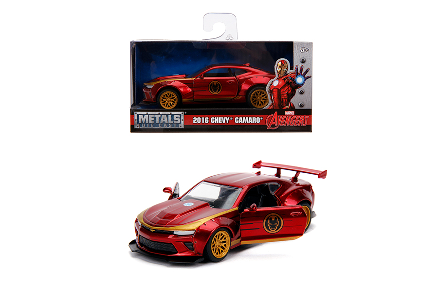 Mășinuță metalică Iron Man 2016 Chevy Camaro SS, scara 1:32