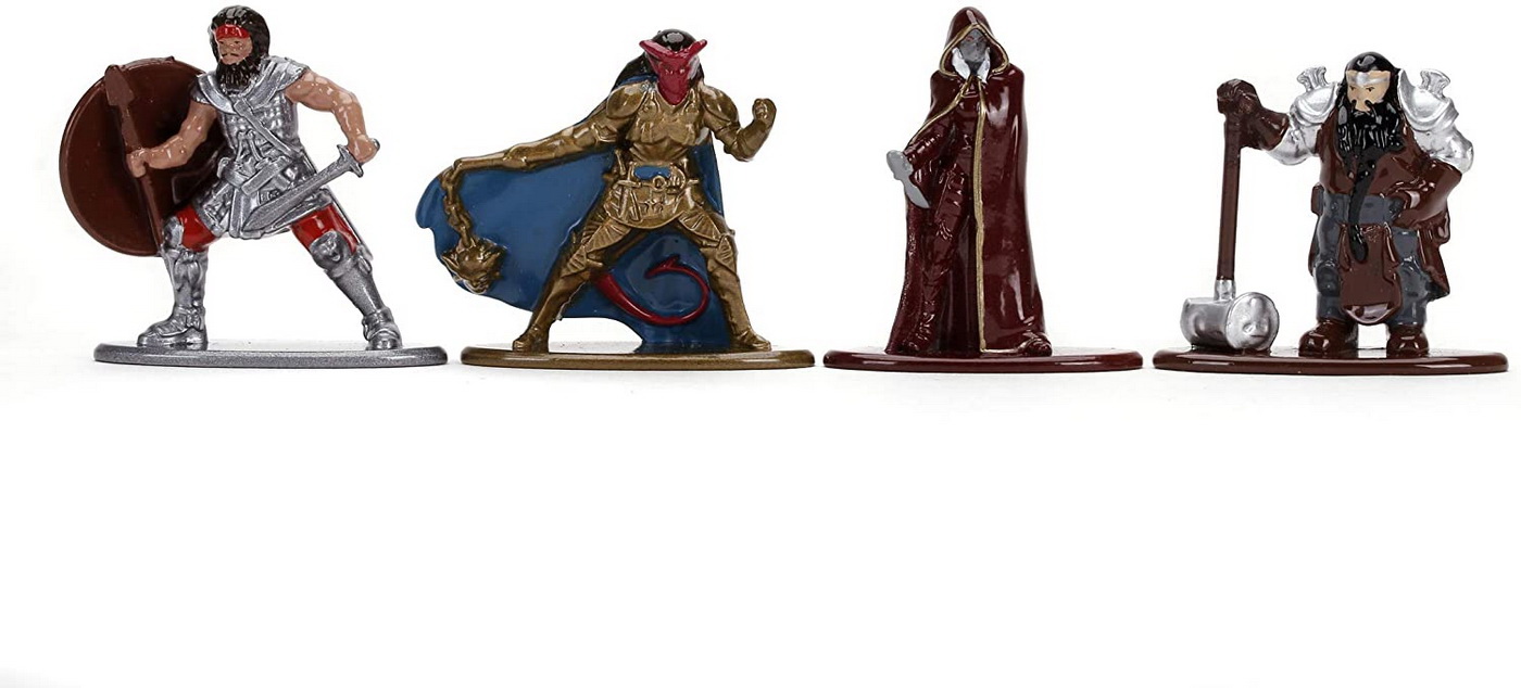 Set 5 figurine din metal Dungeons & Dragons, 4 cm, colectie fantasy