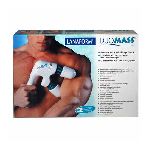 Aparat de masaj cu vibratii Duo Mass Lanaform, 2 capete flexibile