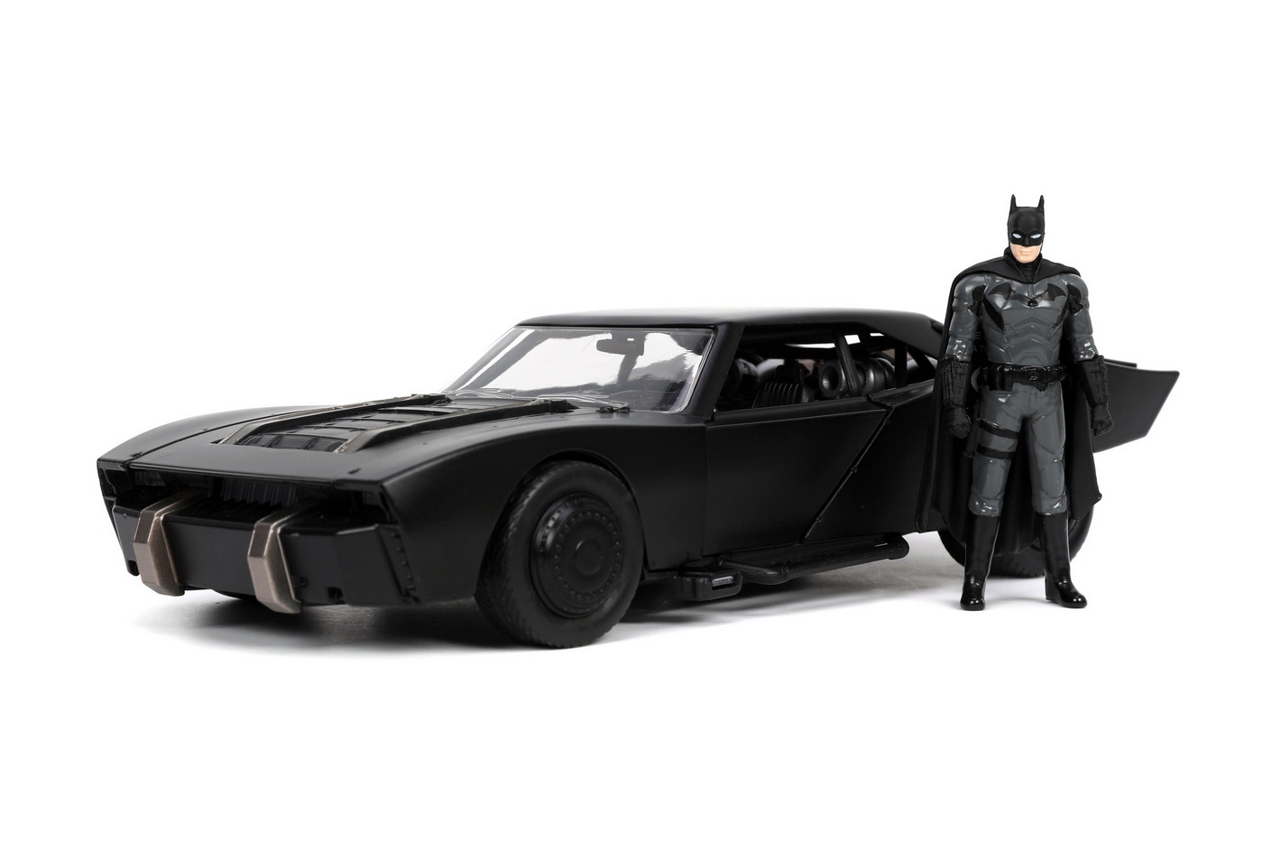 Masinuta Batman Batmobile 2022 din metal cu figurina, scara 1:24