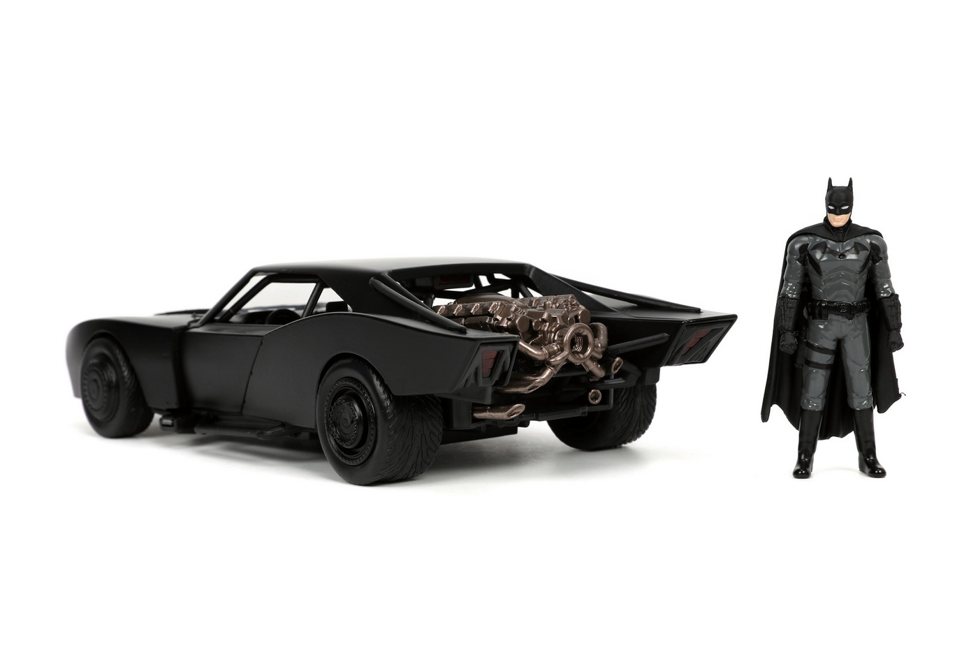 Masinuta Batman Batmobile 2022 din metal cu figurina, scara 1:24