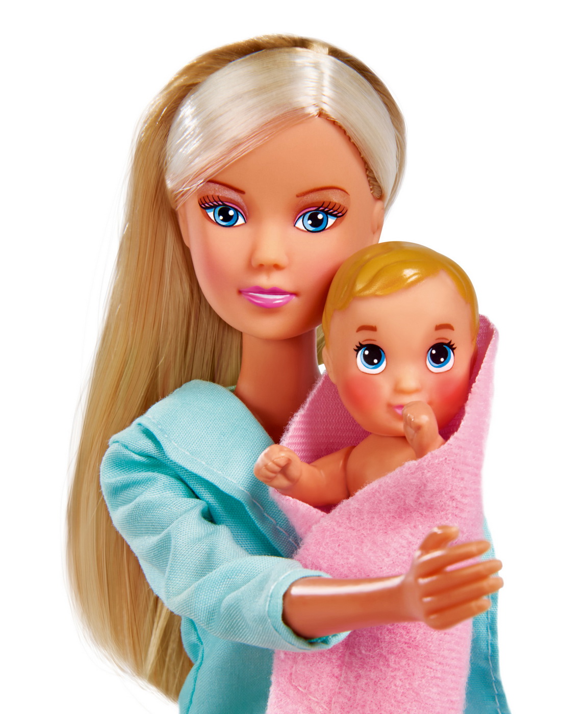 Papusa Steffi Love doctor pediatru cu bebelus si accesorii