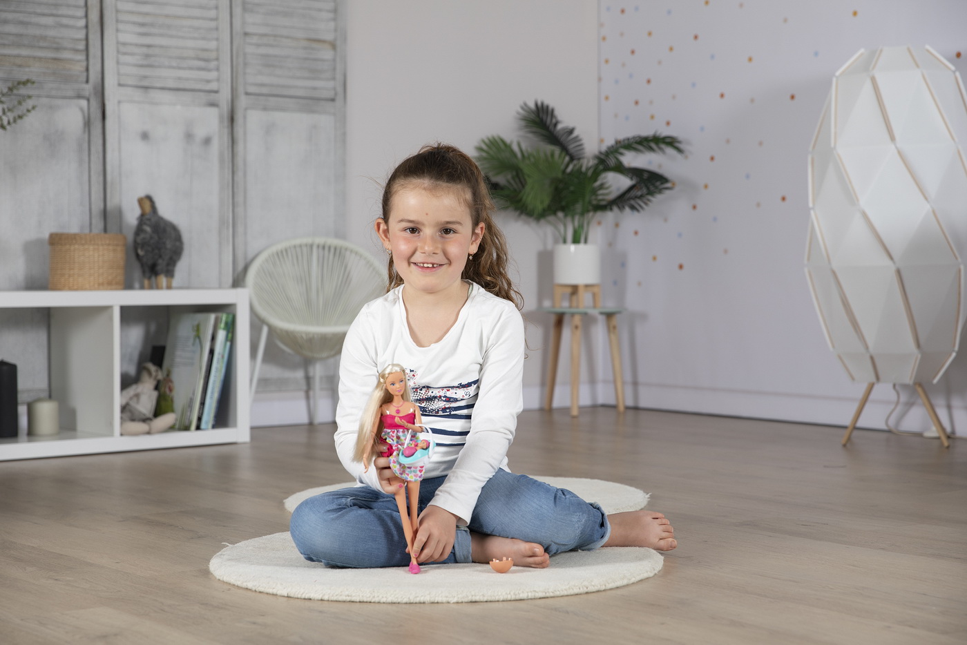 Papusa Steffi insarcinata cu bebelus, sunete reale si accesorii