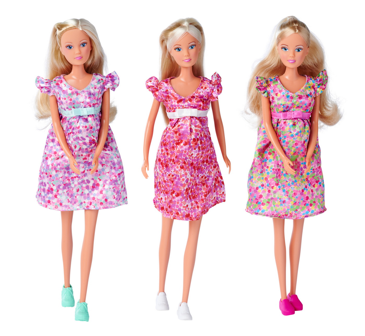 Papusa Steffi Love insarcinata cu bebelus surpriza si accesorii