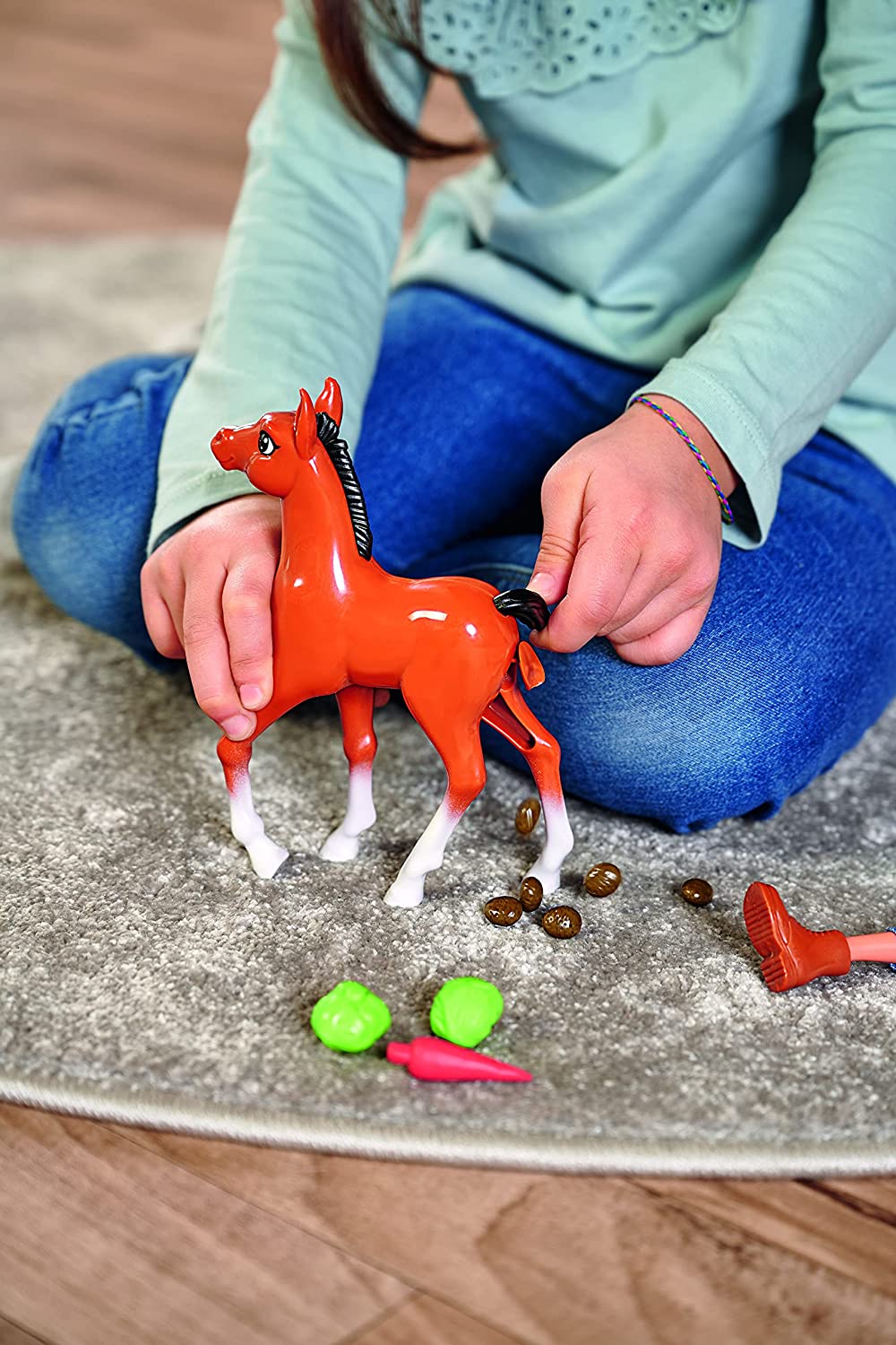 Păpușa Steffi Love cu căluț și accesorii pentru îngrijire, 29 cm