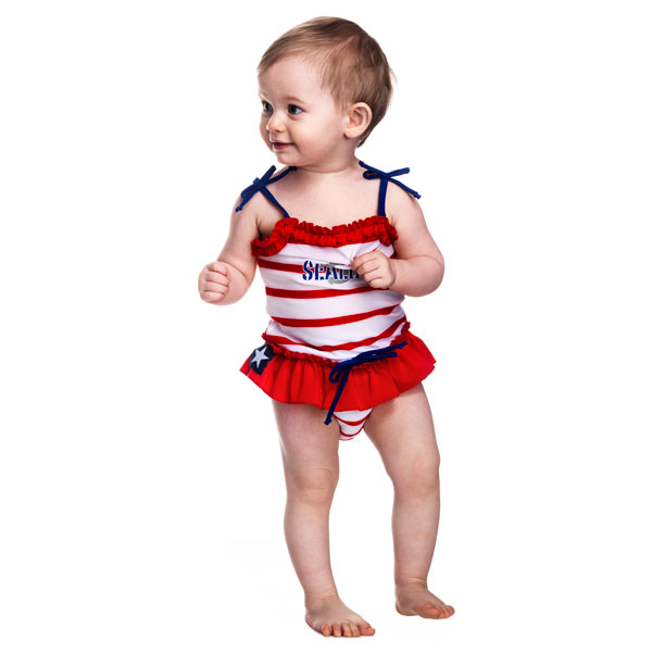 Costum de baie pentru copii Swimpy SeaLife rosu, marimea L