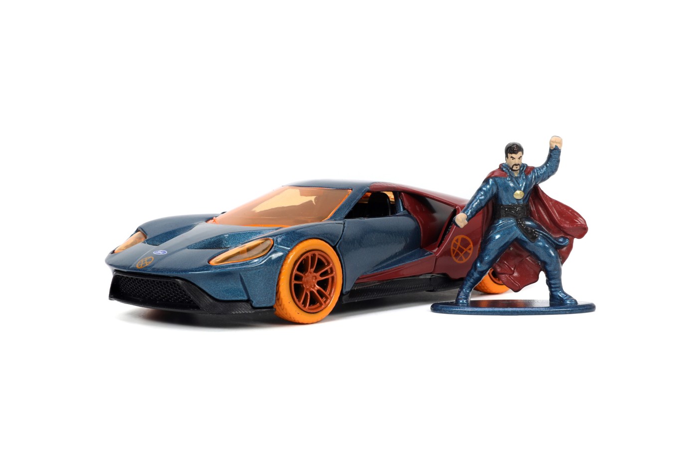 Masinuta metalica Ford GT 1:32 cu figurina Doctor Strange