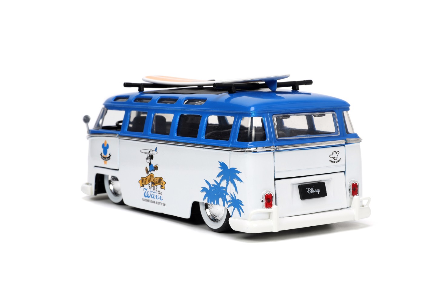 Masinuta din metal Volkswagen T1 Bus 1:24 cu Mickey Mouse
