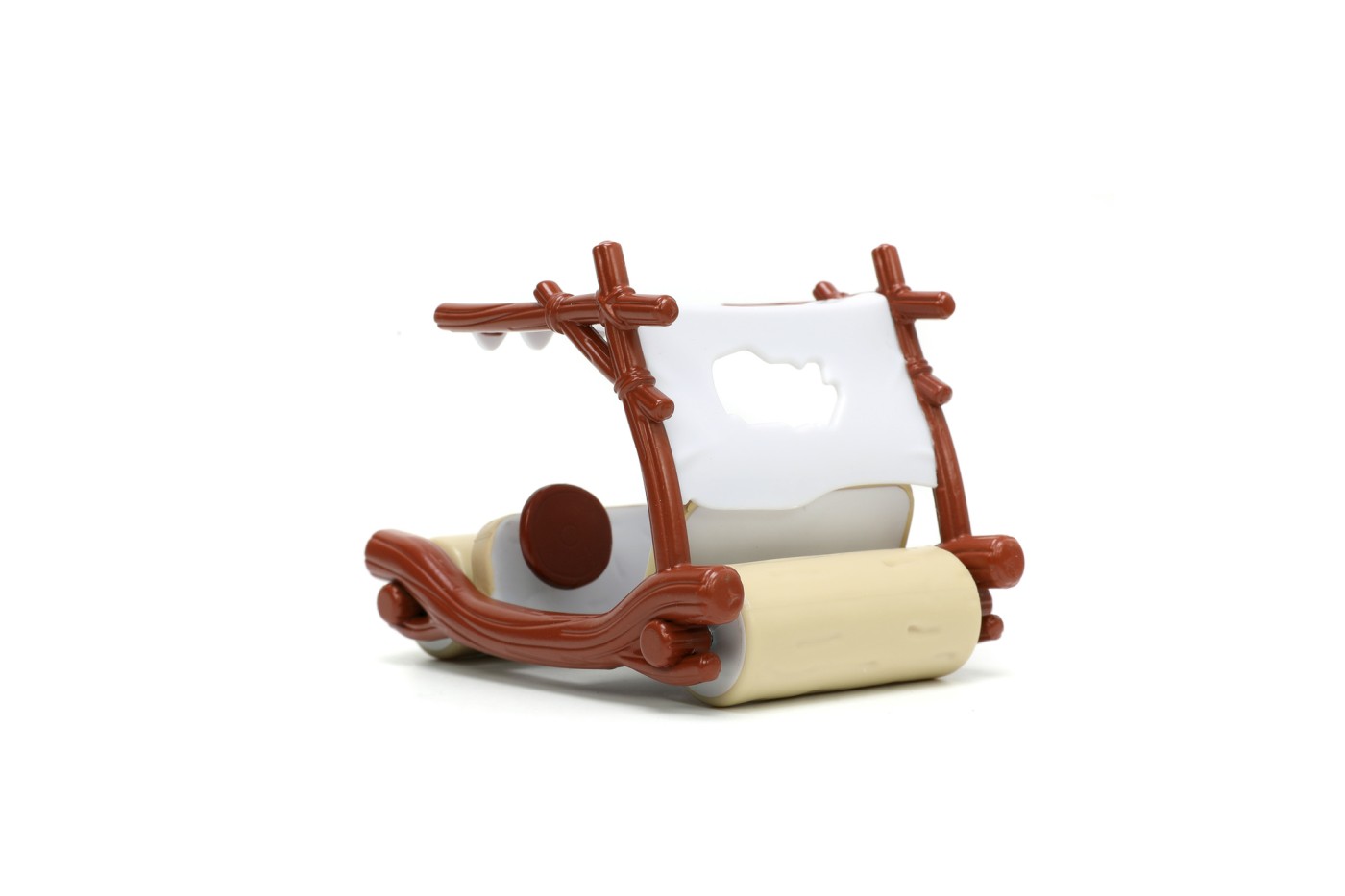 Set masinuta metalica Flintmobile 1:32 cu figurina Fred Flintstone