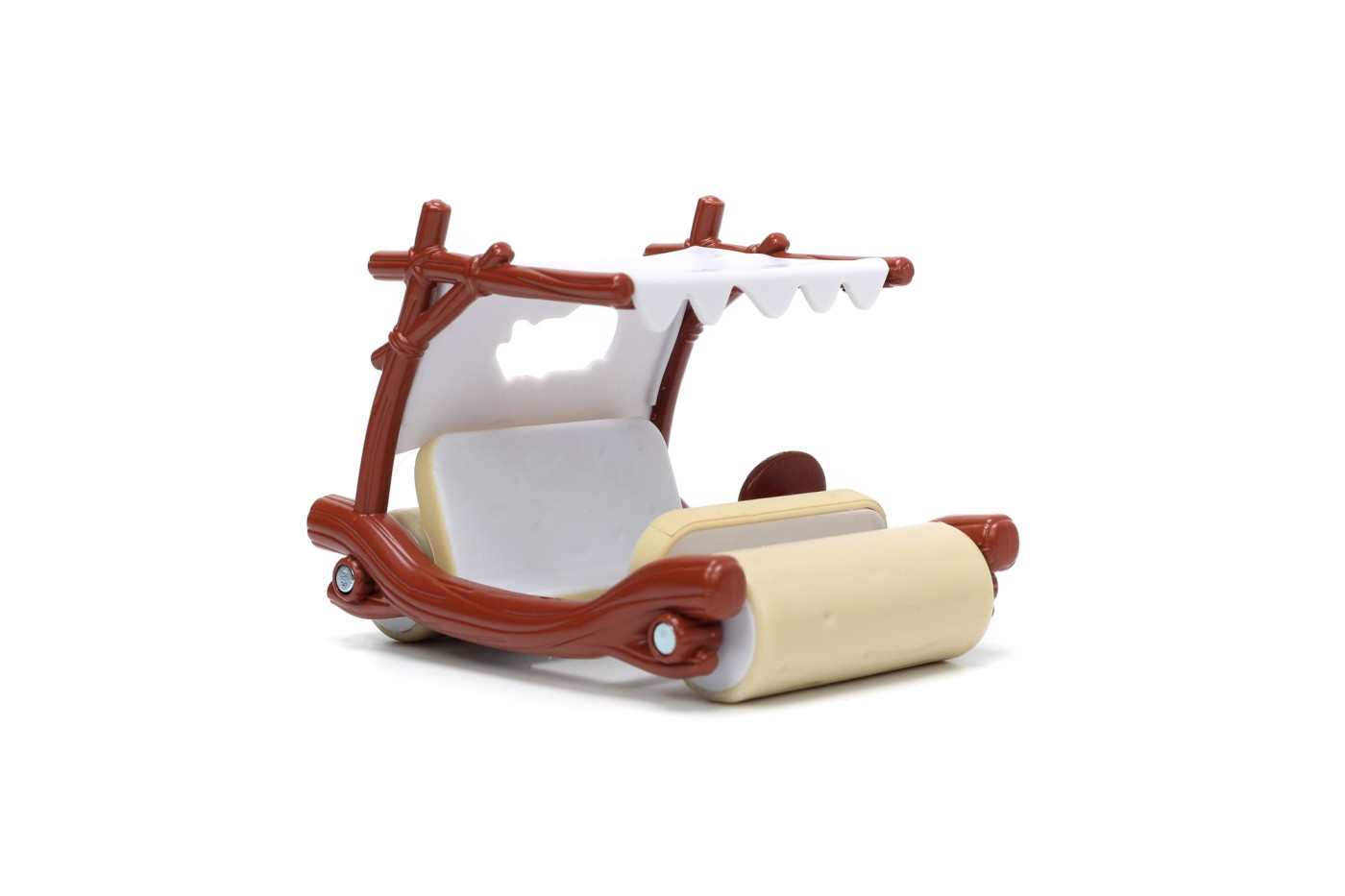 Set masinuta metalica Flintmobile 1:32 cu figurina Fred Flintstone