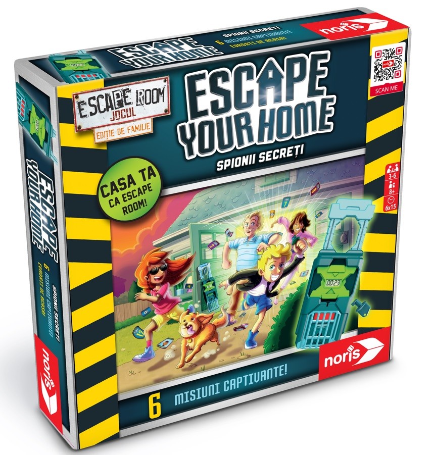 Joc Escape Your Home Spionii Secreti, 6 misiuni, 3-6 jucatori