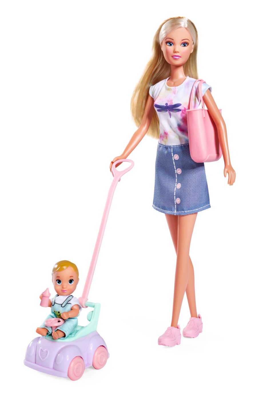 STEFFI LOVE PAPUSA STEFFI CU MASINUTA PREMERGATOR SI BEBE