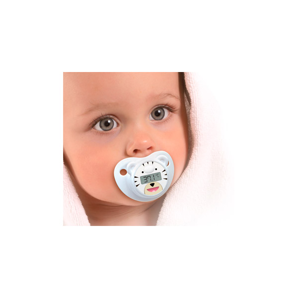 Suzeta termometru digital pentru bebelusi Lanaform Fillo cu ecran LCD