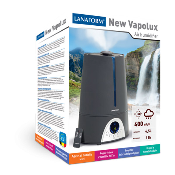 Umidificator de cameră Lanaform New Vapolux, 4.5L, ionizare