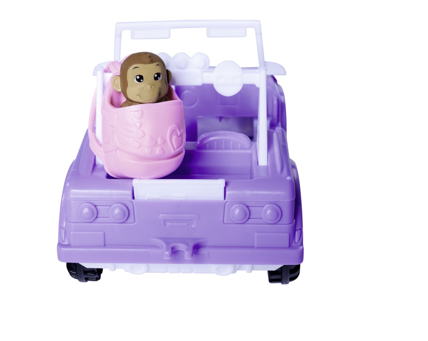 Papusa Evi Love cu vehicul Safari, jeep mov si accesorii