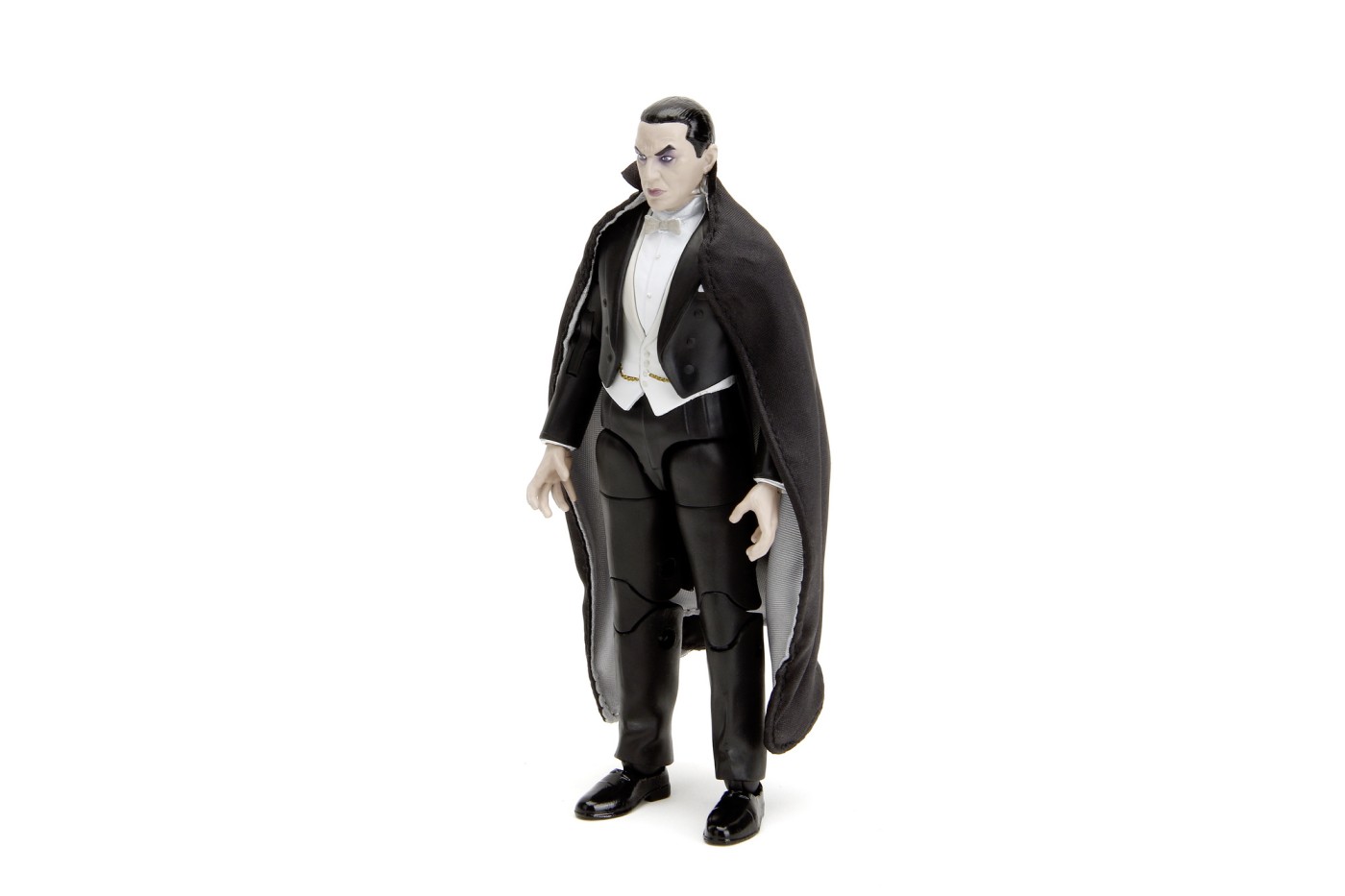 Figurină Dracula Bela Lugosi metalică articulată 15 cm, cu accesorii