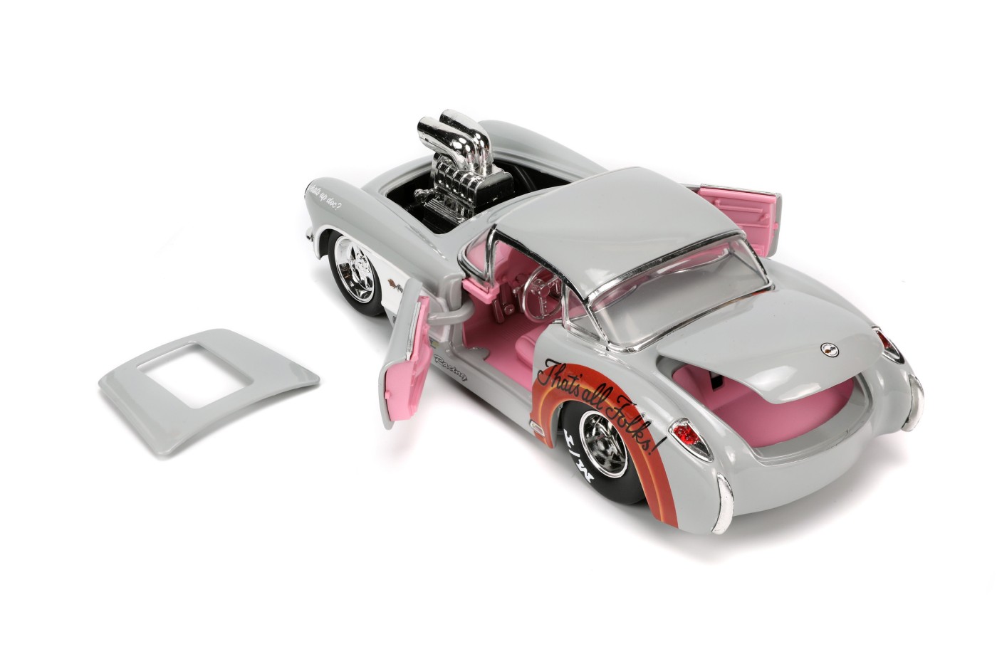 Masinuta metalica Bugs Bunny Chevrolet Corvette 1957, scara 1:24