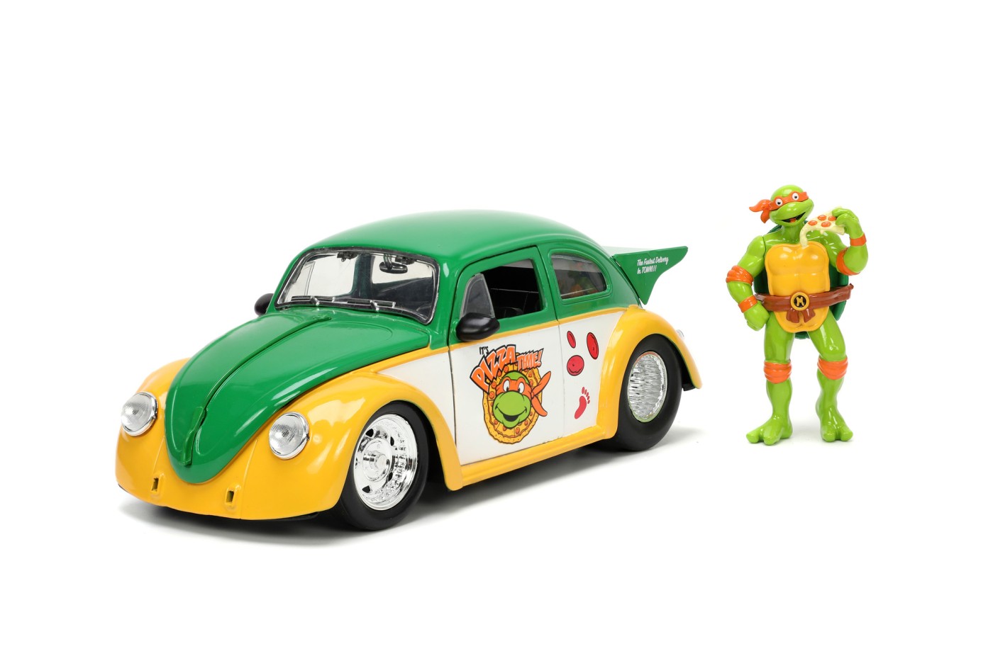 Mașinuță metalică Testoasele Ninja VW Drag Beetle 1959 1:24