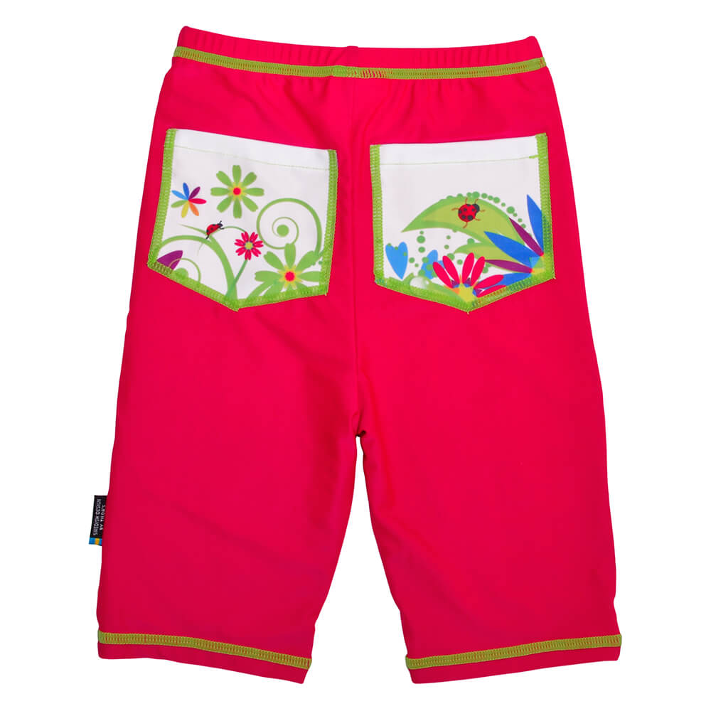 Pantaloni de baie copii Swimpy Flowers, protectie UV UPF50+, 98-104