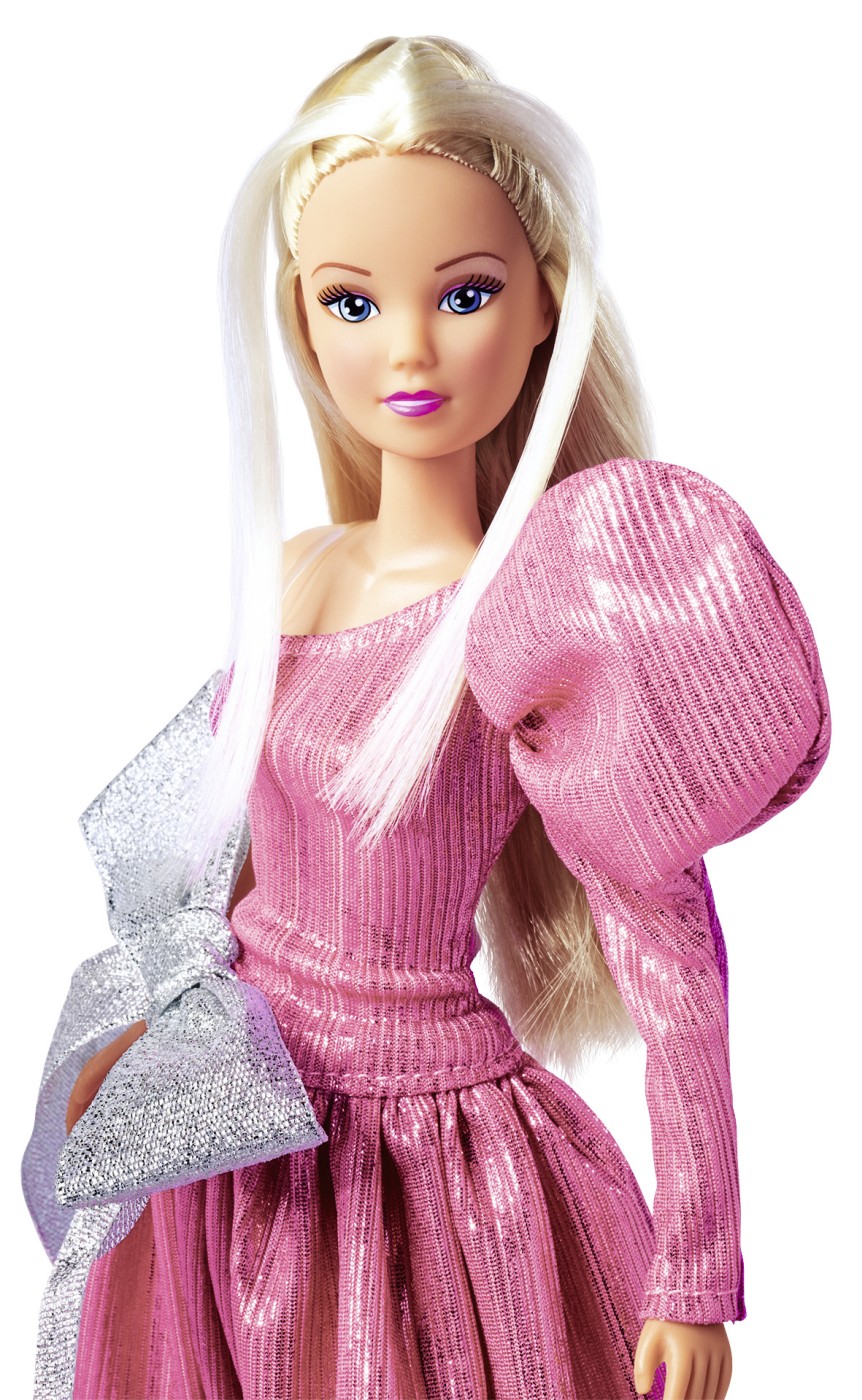 Papusa Steffi Love in tinuta de gala roz, 29 cm, Simba