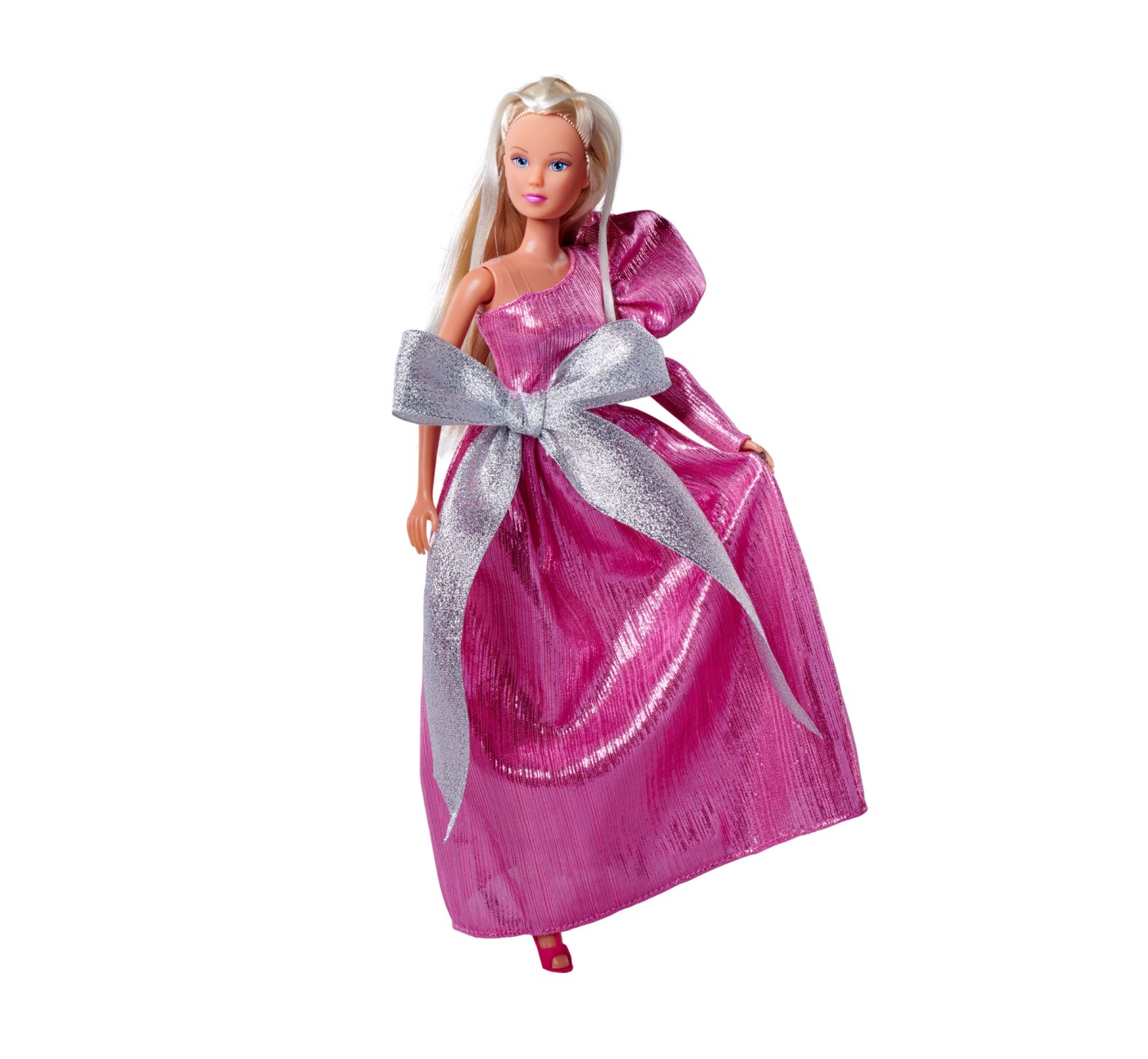 Papusa Steffi Love in tinuta de gala roz, 29 cm, Simba