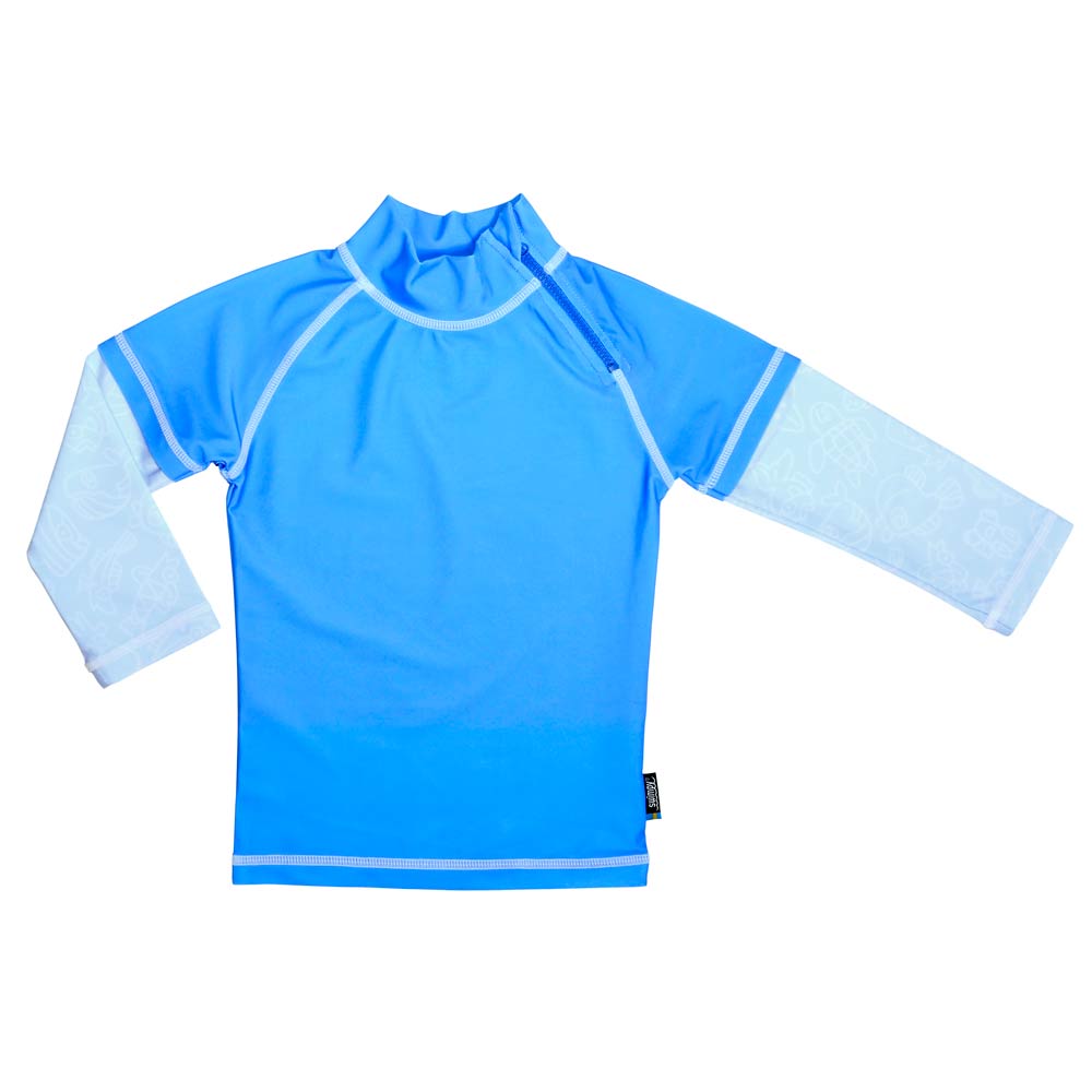 Tricou de baie pentru copii Blue Ocean 110-116, protectie UV UPF50+ Swimpy