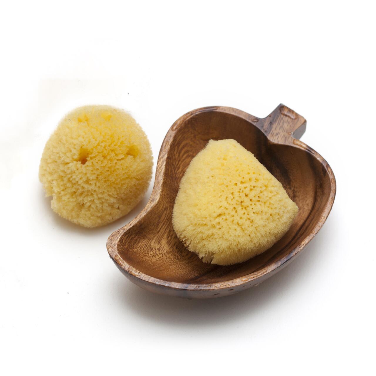 Burete natural de baie pentru bebelusi Zimocca Grunspecht, 7-8 cm