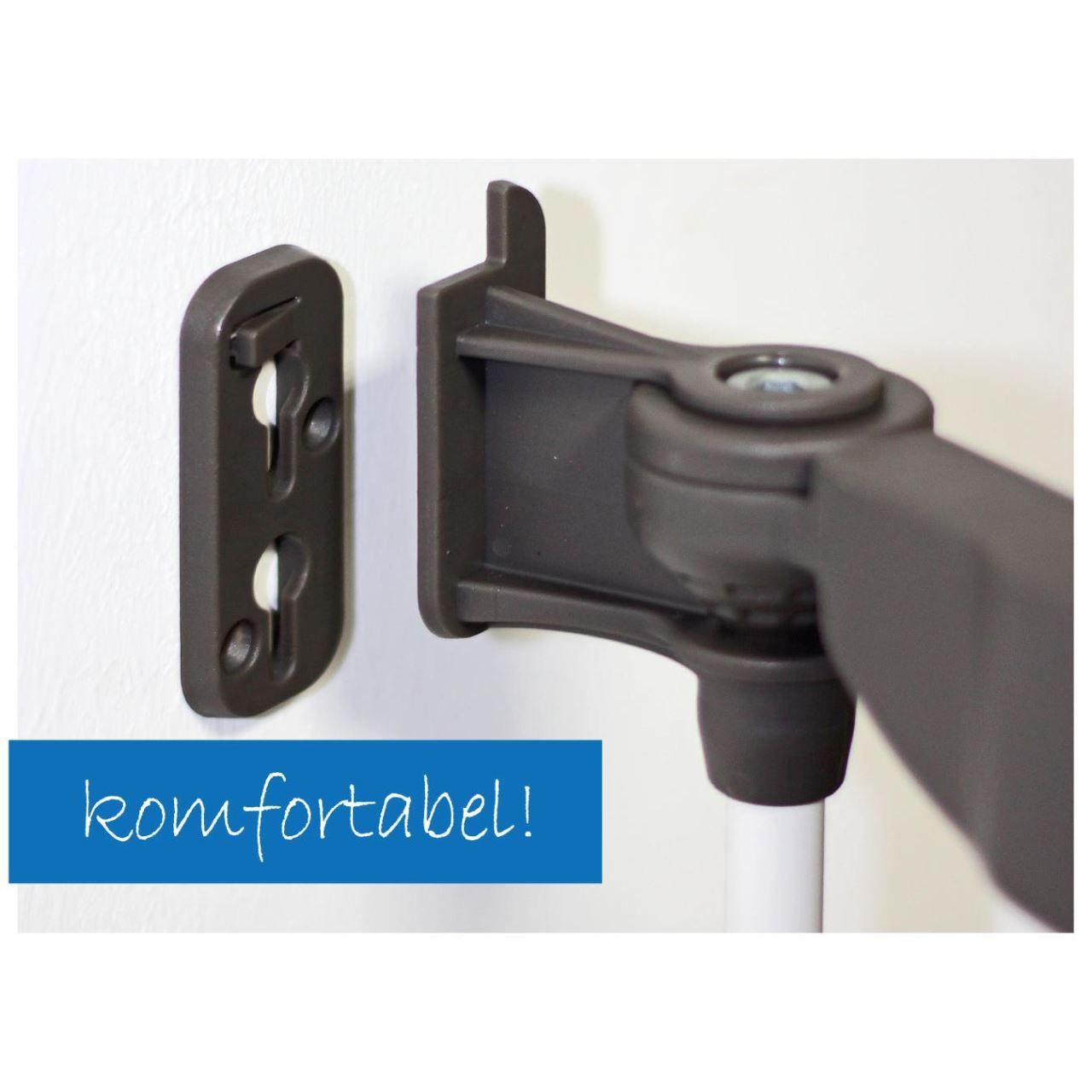 Poarta de siguranta copii REER MyGate cu usa, montaj flexibil