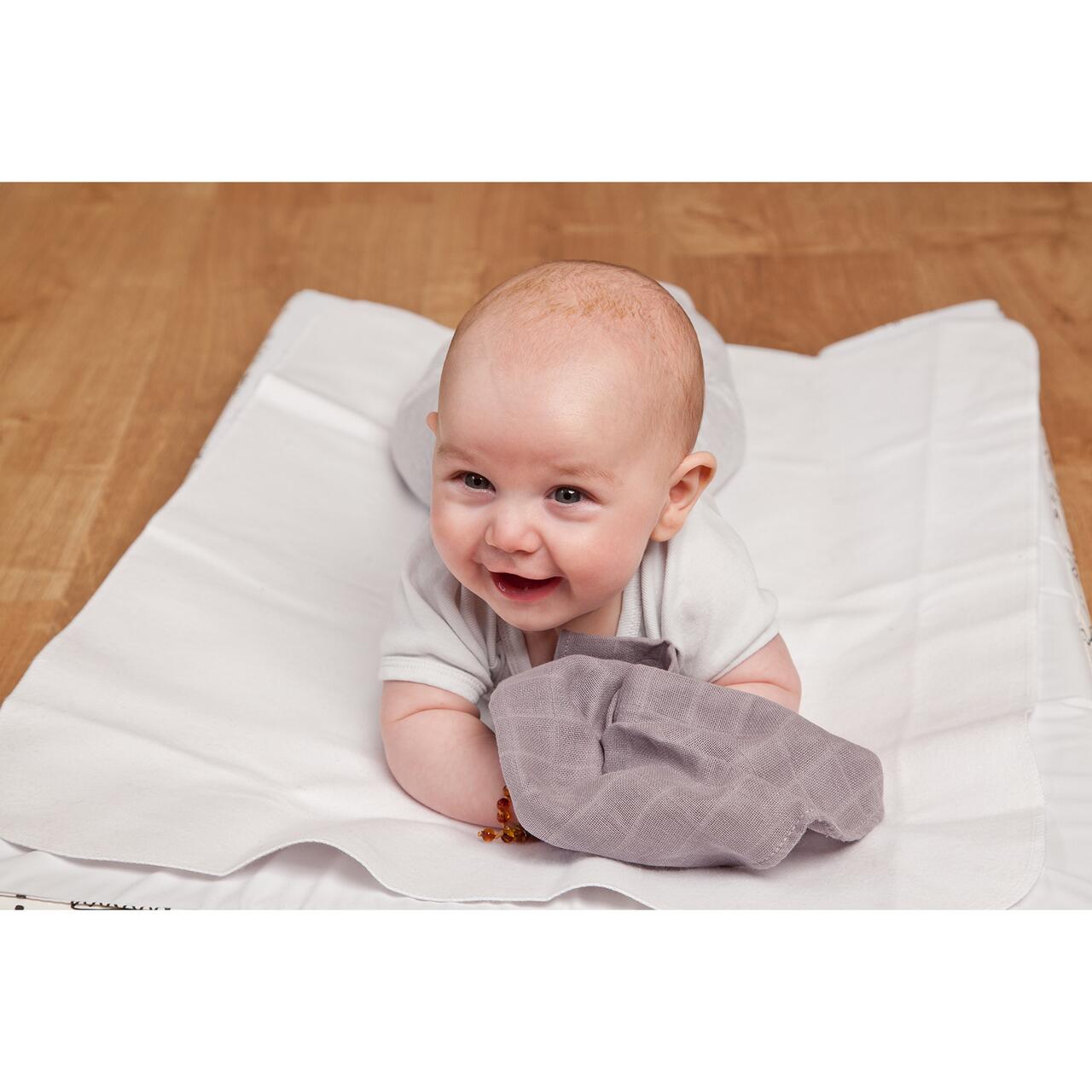 Protectie impermeabila saltea copii 70x100 cm din bumbac, Gruenspecht