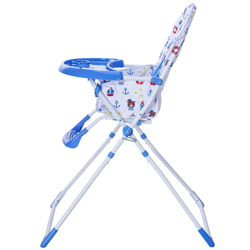 Scaun de masa pliabil pentru bebelusi Bimba KidsCare, albastru