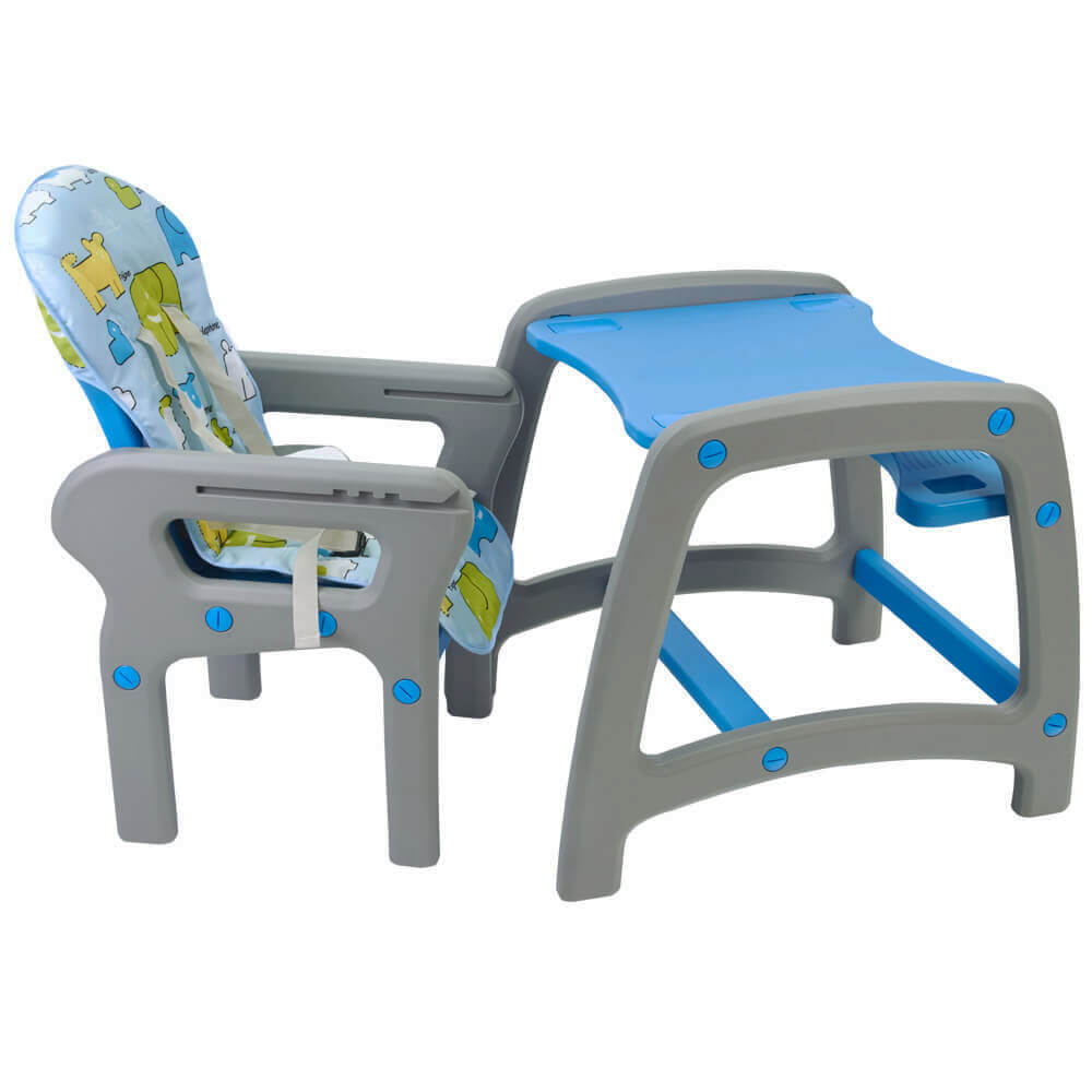 Scaun de masa multifunctional albastru pentru bebelusi KidsCare
