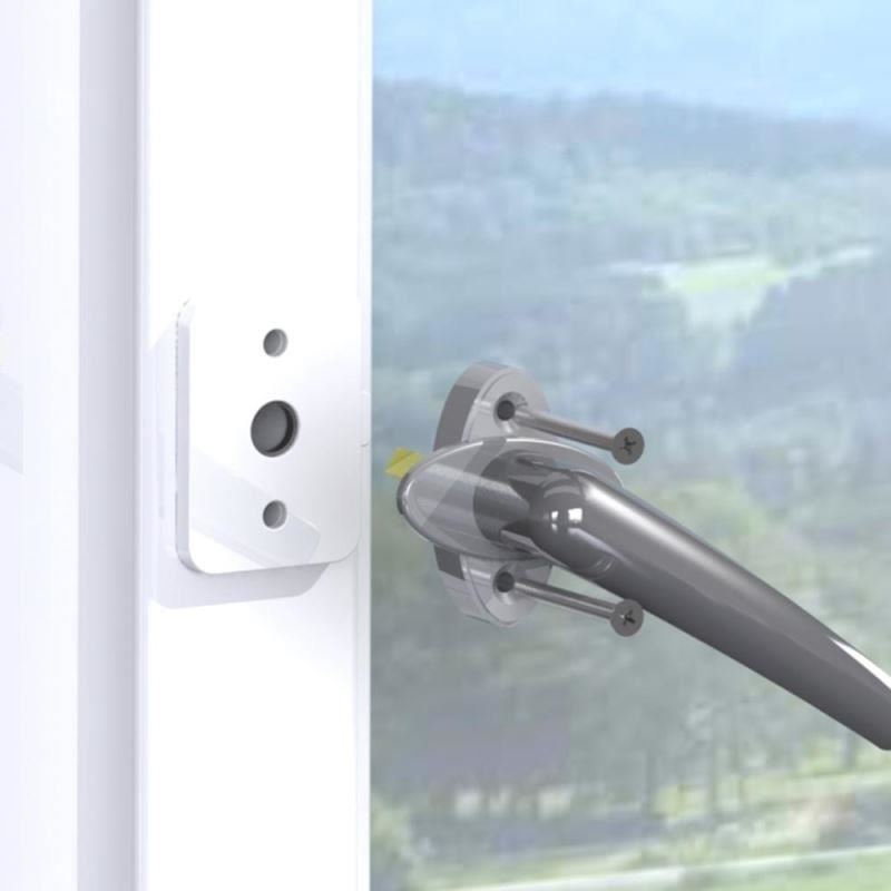Siguranta pentru ferestre si usi de balcon copii Reer WinLock alba