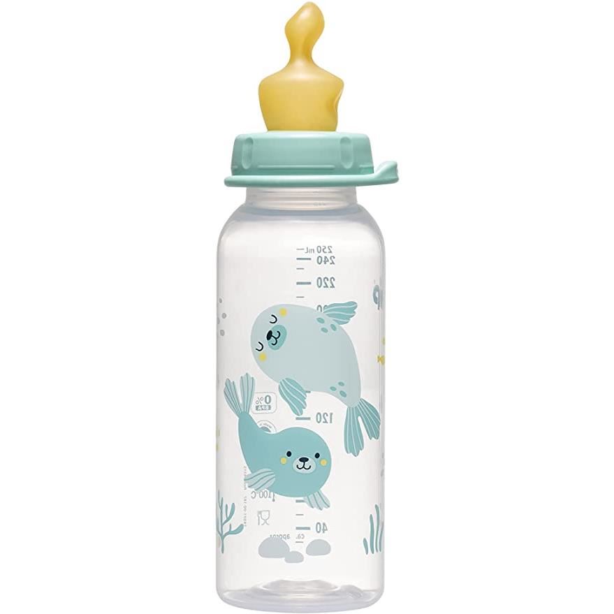 Biberon anti-colici NIP Family PP 250 ml, tetina latex, 6+ luni, debit M