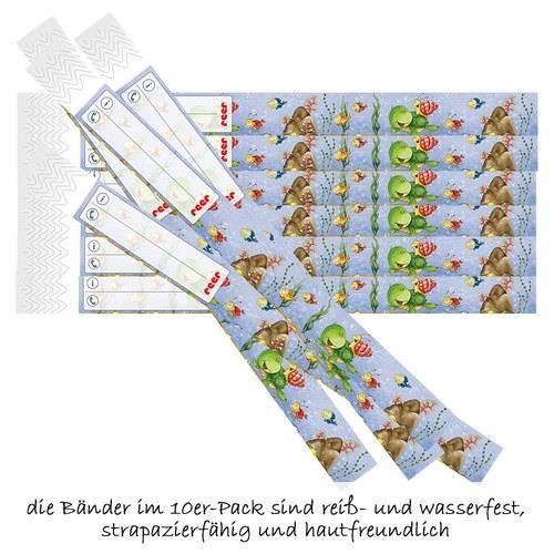 Bratara de identificare copii Reer HelpMe, reglabila, 10 bucati