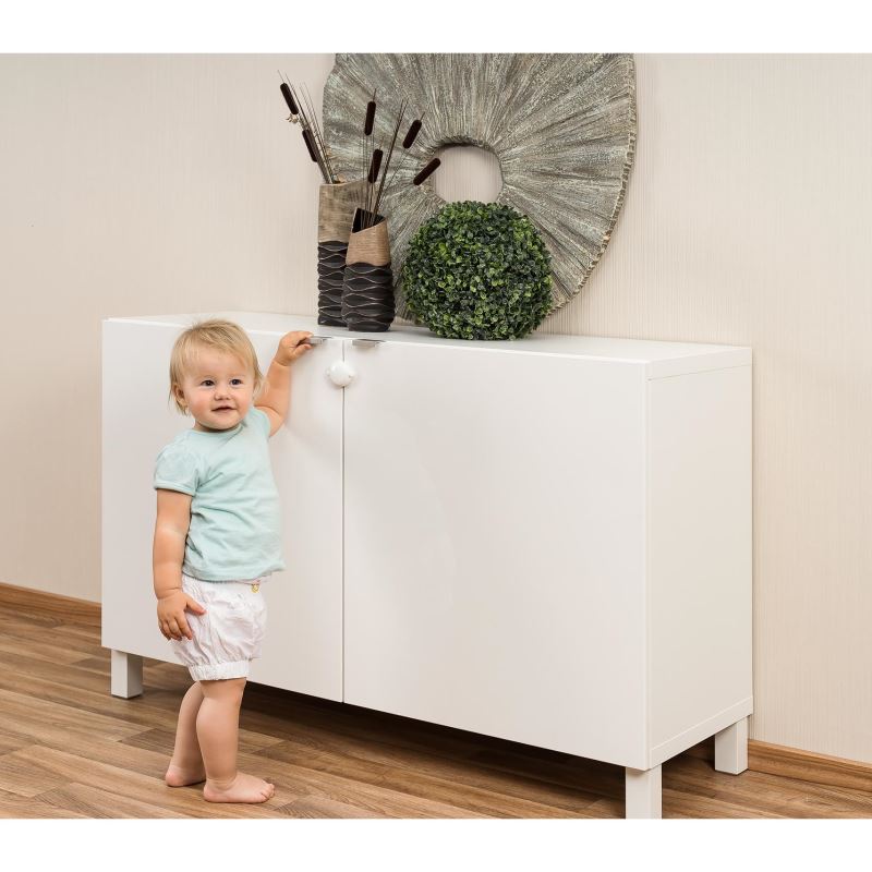 Siguranta pentru usi duble de dulap Reer 71020, montaj interior