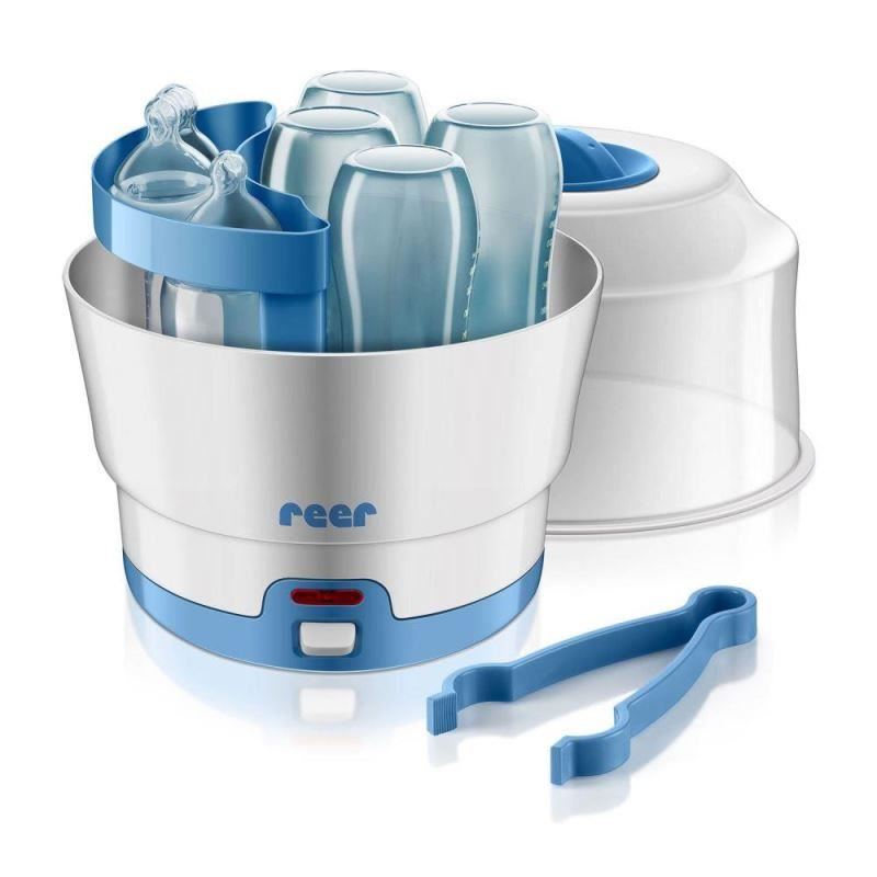 Sterilizator biberoane cu abur Reer VapoMat, 6 biberoane, oprire automata